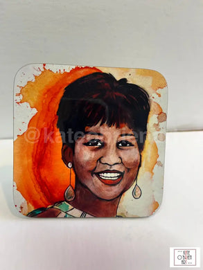 Aretha Franklin Coaster