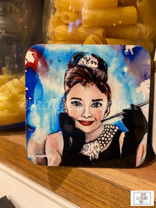 Audrey Hepburn Breakfast At Tiffany’s Coaster
