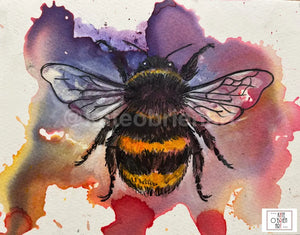 Autumn Bumble Bee Art Print Manchester