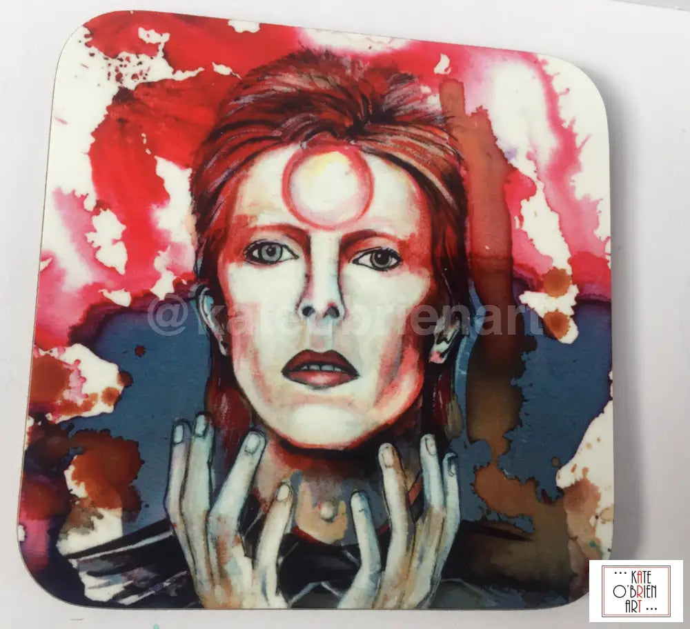 David Bowie Printed Wooden Magnet