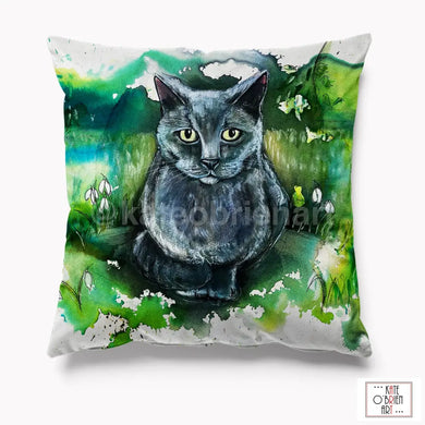 Grey Cat Cushion