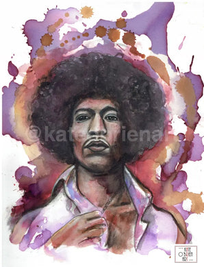 Jimi Hendrix Art Print Portrait