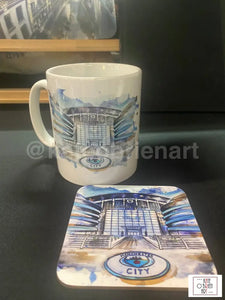 Manchester City Mug And Coaster Set