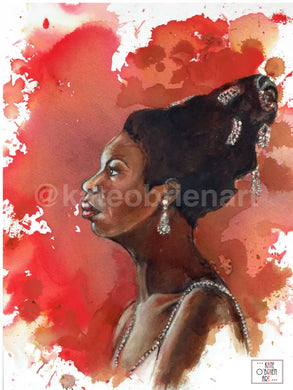Nina Simone Art Print Portrait