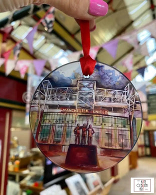 Old Trafford Glass Decoration