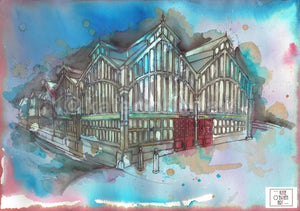 Stockport Market Hall Art Print