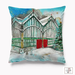 Stockport Market Hall Christmas Cushion