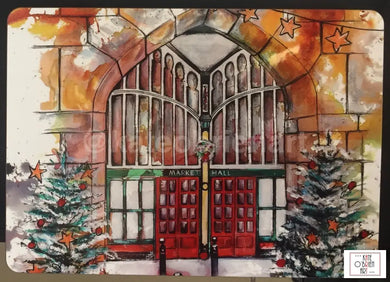 Stockport Market Hall From St.marys Church Christmas Placemat