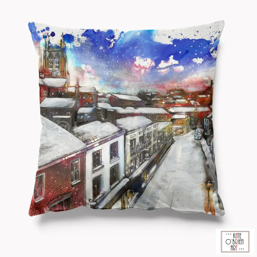 Stockport Underbank Christmas Cushion