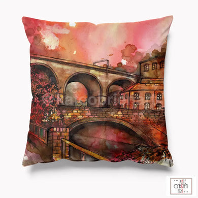 The Mersey And Viaduct Stockport Cushion